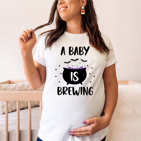 A Baby Is Brewing Short Sleeve Tee